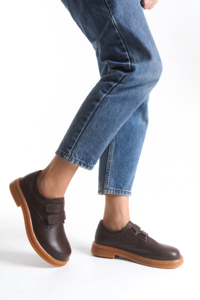 Kadın Varis Ayakkabısı – Çift Bantlı Comfort Model 105070 | Handarte × Dr. Mery