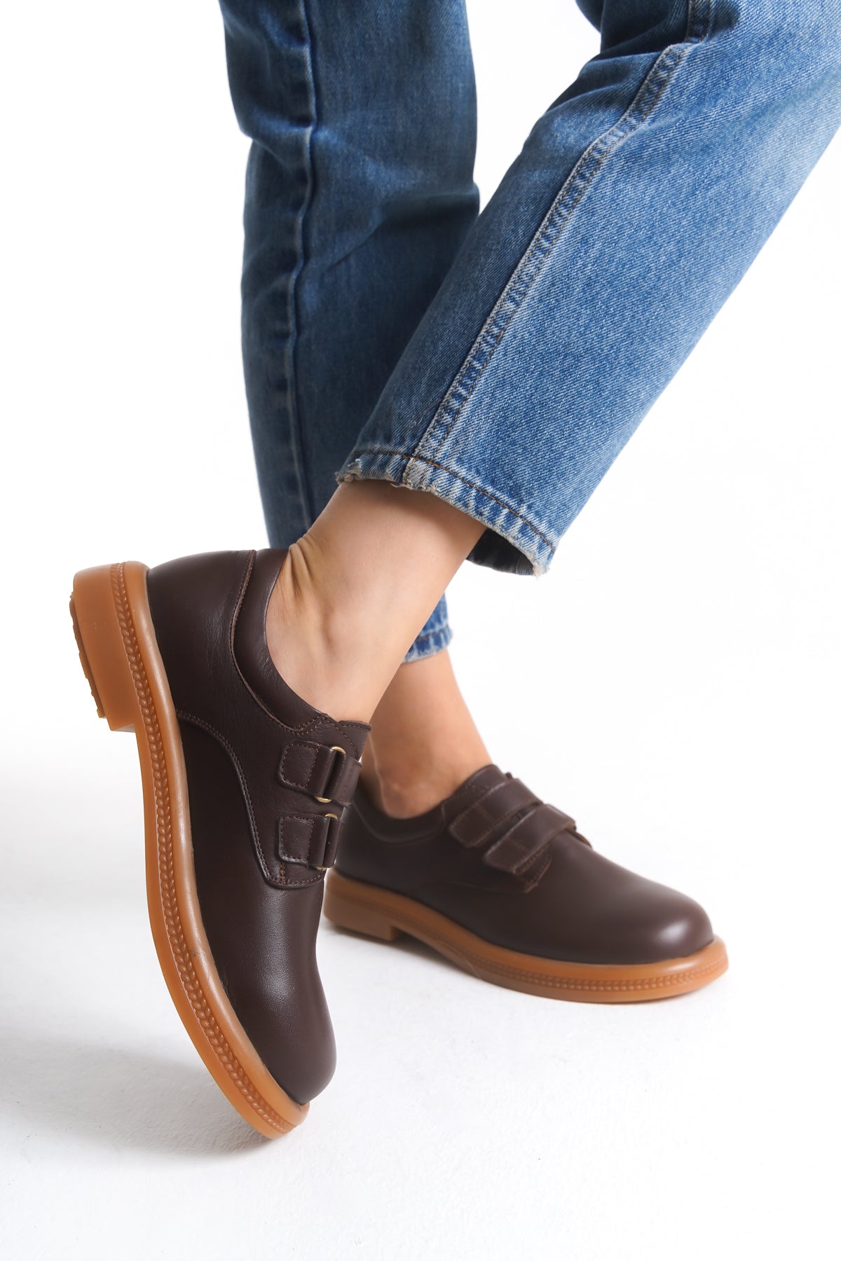 Kadın Varis Ayakkabısı – Çift Bantlı Comfort Model 105070 | Handarte × Dr. Mery