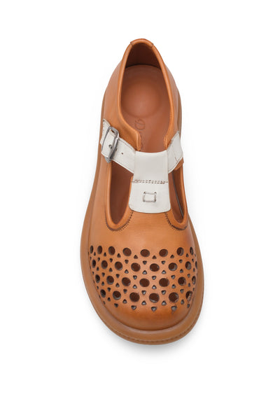 Kadın Varis Ayakkabısı – Delikli Tokalı Model V105120 | Handarte × Dr. Mery