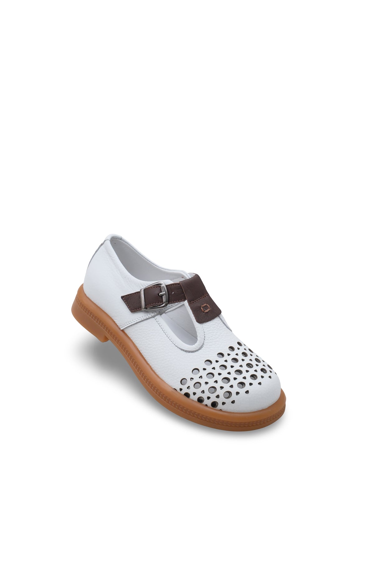 Kadın Varis Ayakkabısı – Delikli Tokalı Model V105120 | Handarte × Dr. Mery