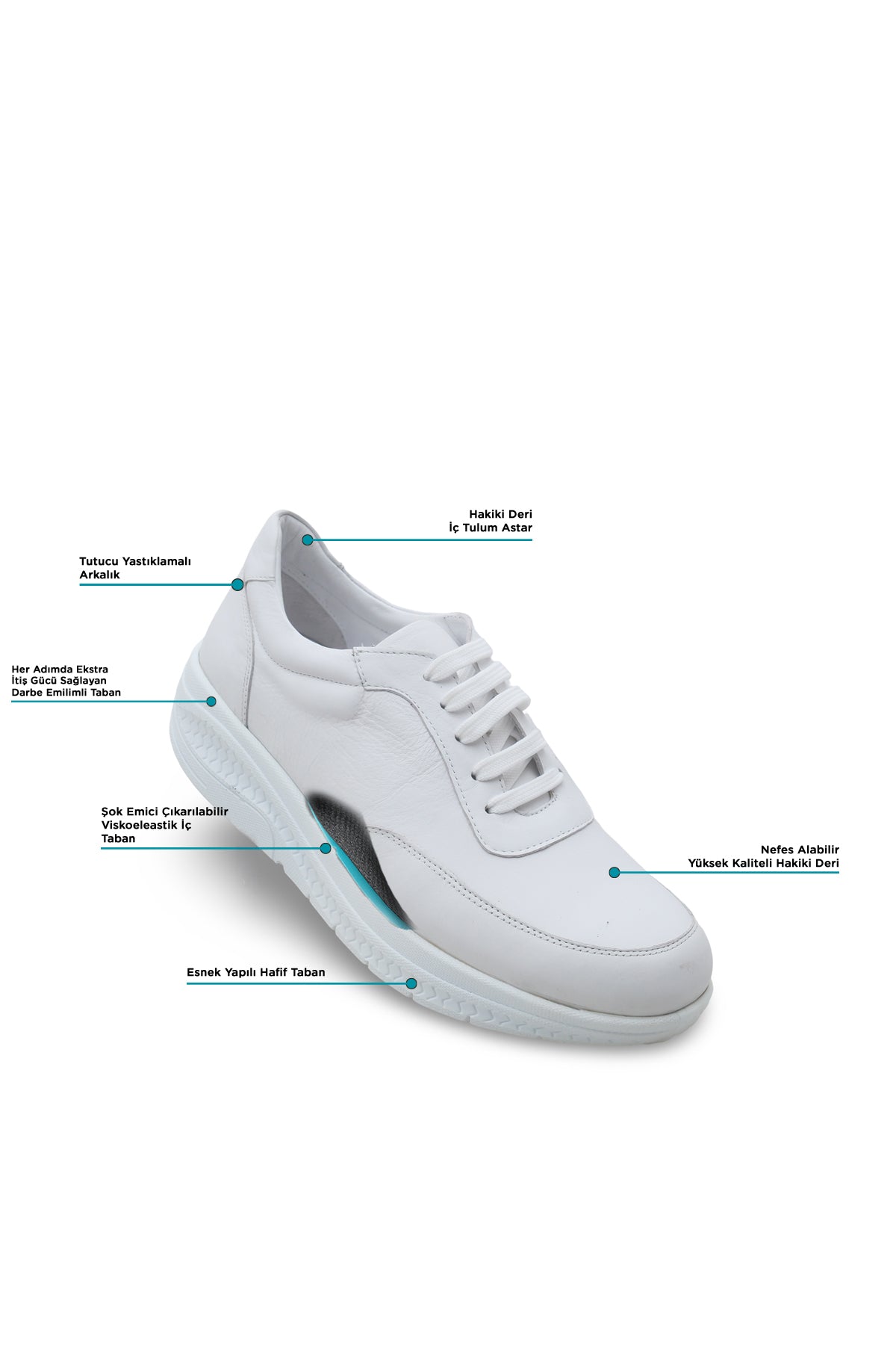 Kadın Varis Ayakkabısı – Hakiki Deri Comfort Sneaker Model 106050 | Handarte × Dr. Mery