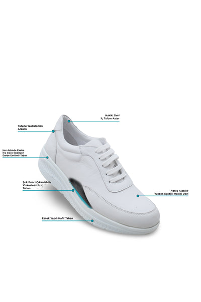 Kadın Varis Ayakkabısı – Hakiki Deri Comfort Sneaker Model 106050 | Handarte × Dr. Mery