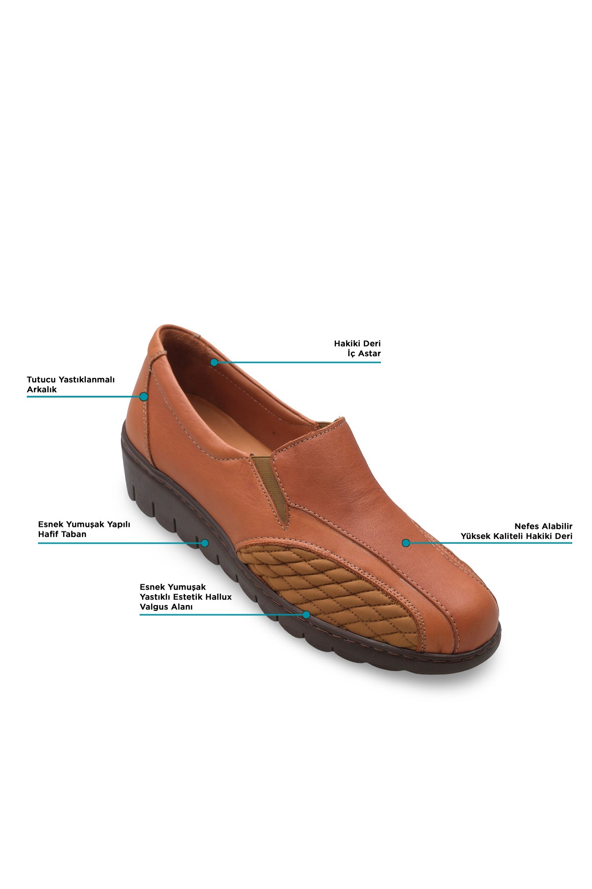 Kadın Halluks Valgus Ayakkabısı – Esnek Yan Panelli Konfor Ayakkabı 3013 | Handarte × Dr. Mery