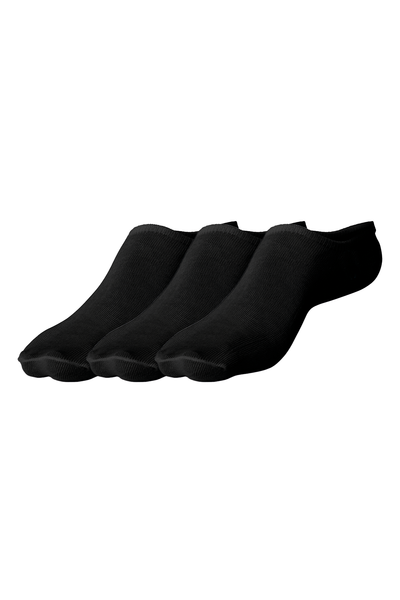 3 Çift Viskoze-Bambu Görünmez Patik Çorap Paketi | Handarte®