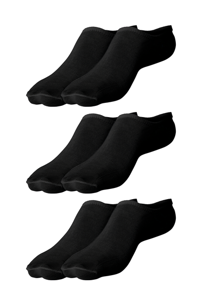 6 Çift Viskoze-Bambu Görünmez Patik Çorap Paketi | Handarte®