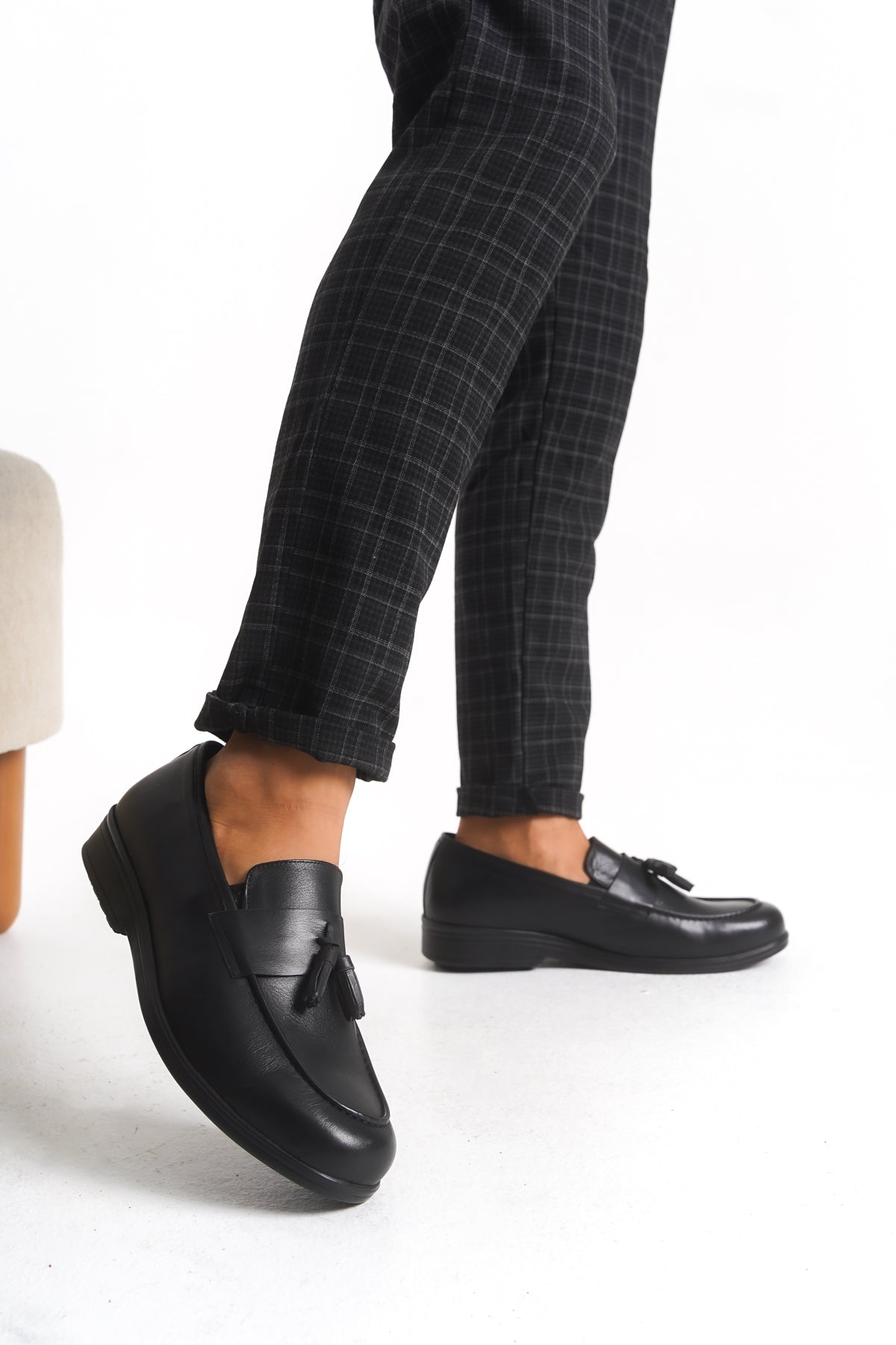 Erkek Varis Ayakkabısı – Püsküllü Mokasen Model V825050-P | Handarte × Dr. Mery