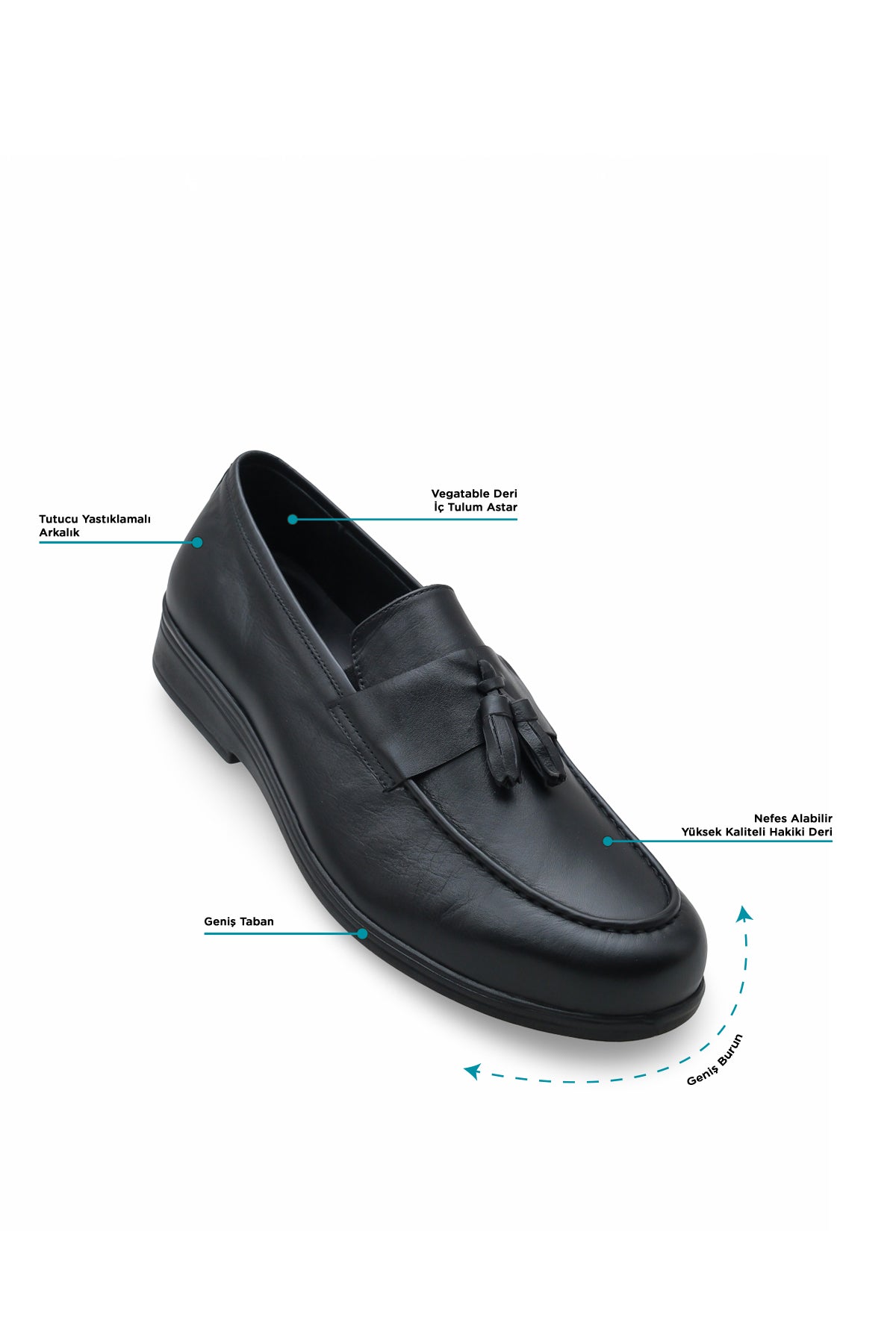 Erkek Varis Ayakkabısı – Püsküllü Mokasen Model V825050-P | Handarte × Dr. Mery