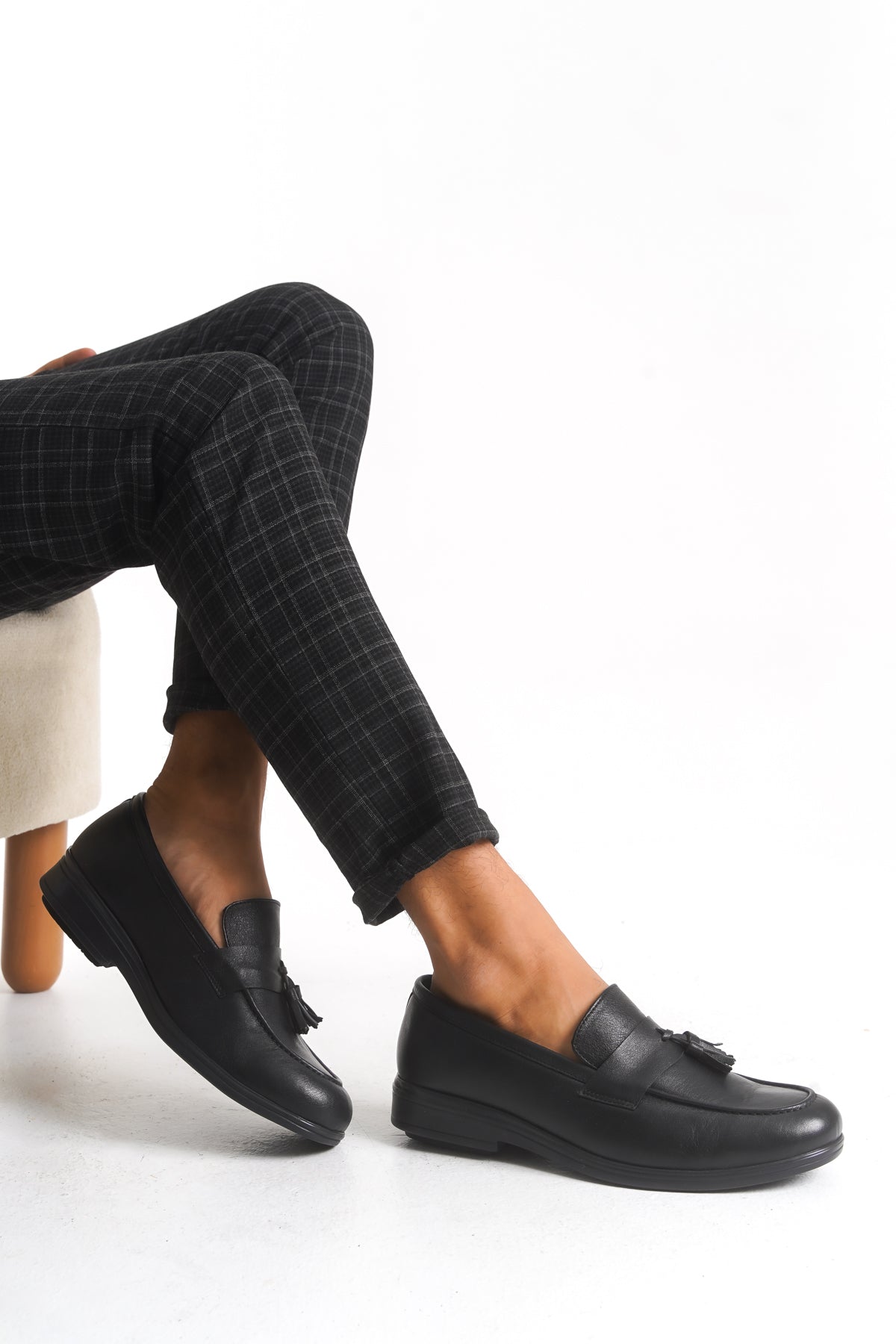 Erkek Varis Ayakkabısı – Püsküllü Mokasen Model V825050-P | Handarte × Dr. Mery