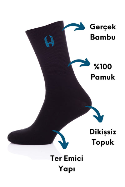 3 Paket Bambu Çorap | Handarte®