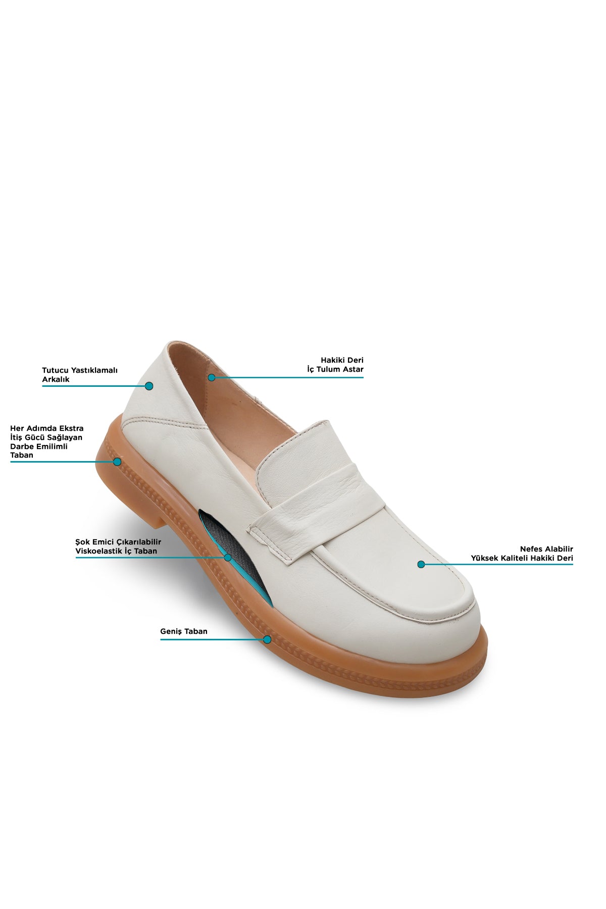 Kadın Diyabet Ayakkabısı – Mokasen (Penny) D105050 | Handarte × Dr. Mery