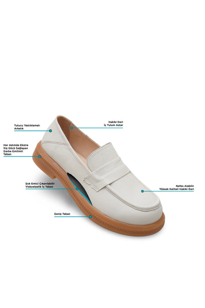 Kadın Diyabet Ayakkabısı – Mokasen (Penny) D105050 | Handarte × Dr. Mery
