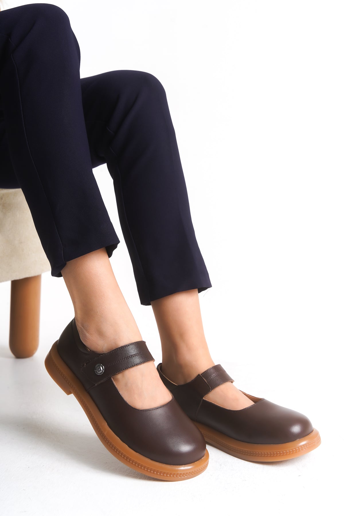 Kadın Diyabet Ayakkabısı – Mary Jane (Bantlı) D105130 | Handarte × Dr. Mery