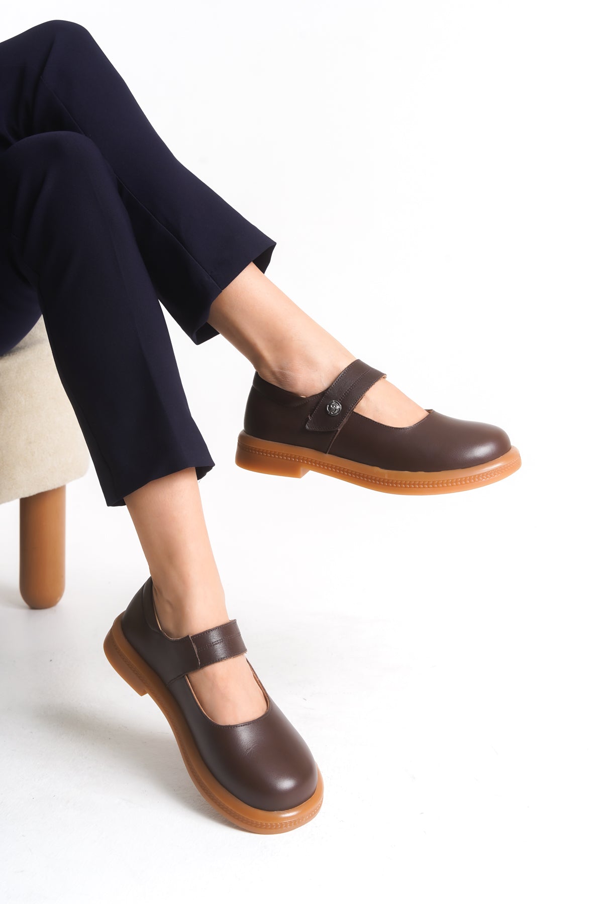 Kadın Diyabet Ayakkabısı – Mary Jane (Bantlı) D105130 | Handarte × Dr. Mery