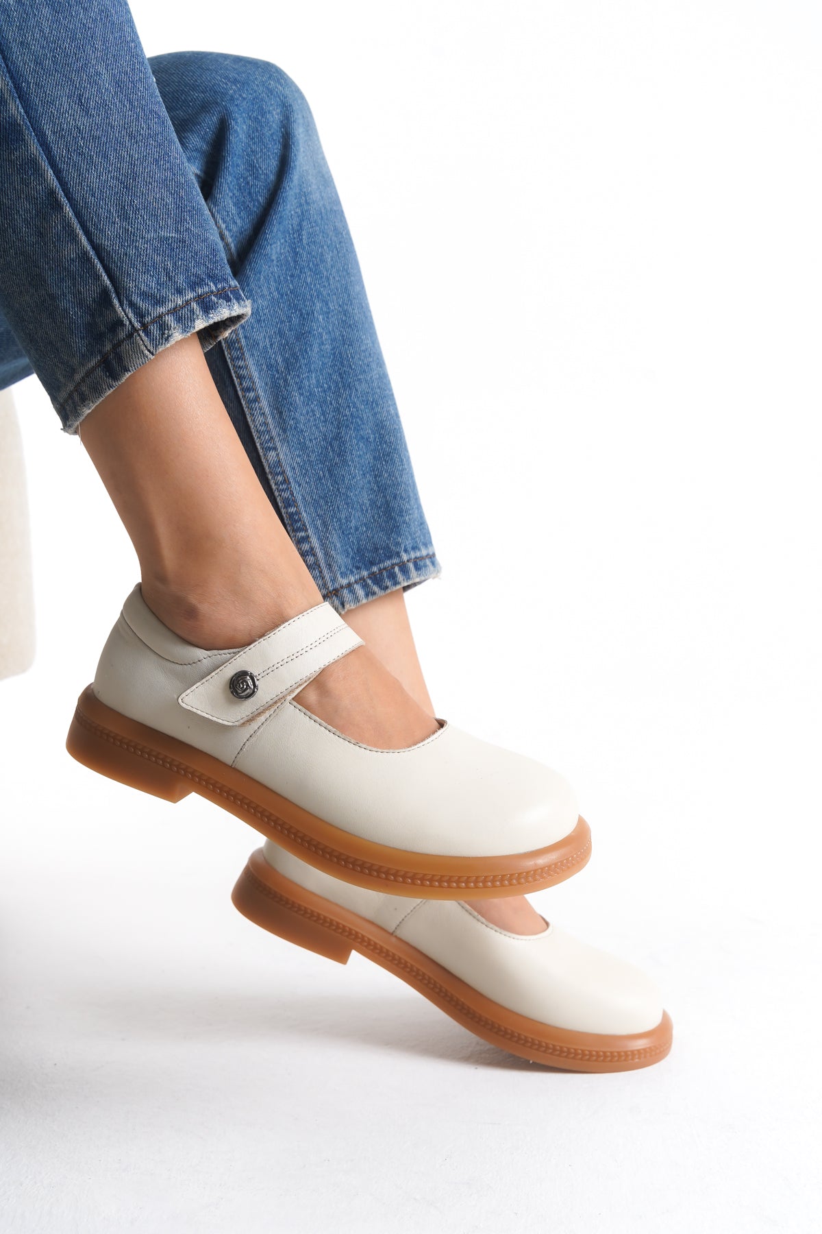 Kadın Diyabet Ayakkabısı – Mary Jane (Bantlı) D105130 | Handarte × Dr. Mery