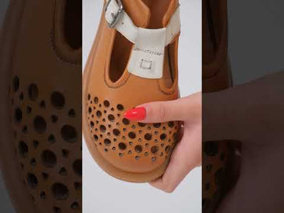 Kadın Varis Ayakkabısı – Delikli Tokalı Model V105120 | Handarte × Dr. Mery