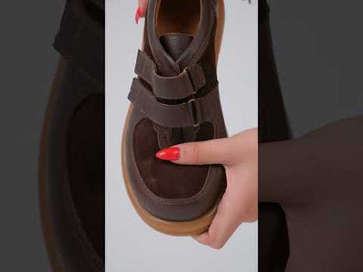 Kadın Varis Ayakkabısı – Süet Detaylı Çift Bant Model V105080 | Handarte × Dr. Mery