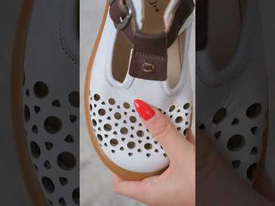 Kadın Diyabet Ayakkabısı – Tokalı Delikli Mary Jane D105120 | Handarte × Dr. Mery